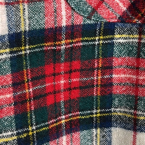 Vintage Pendleton Loop Collar Tartan Virgin Wool Plaid Board Shirt 50’s | 60’s - Picture 4 of 15